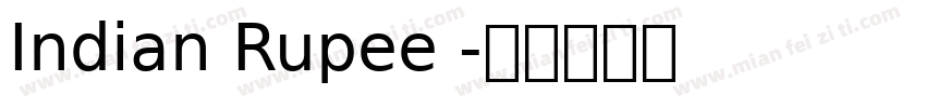 Indian Rupee 字体转换
